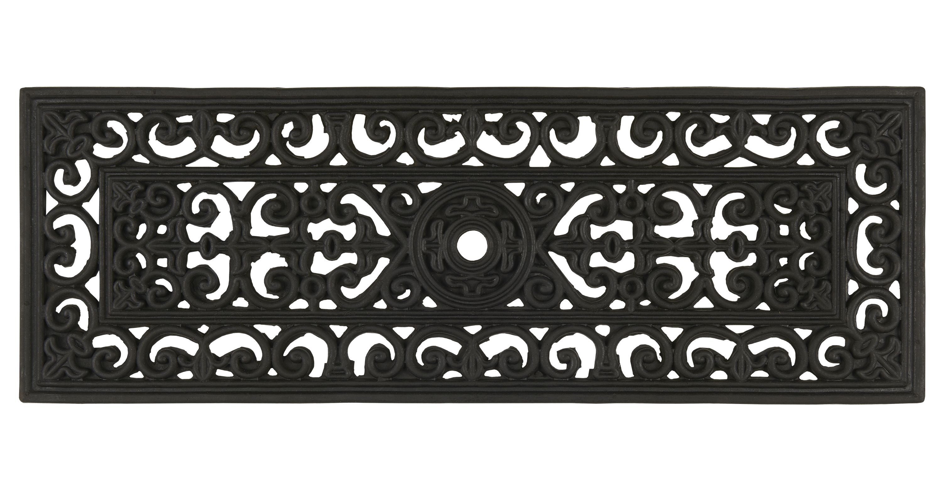 Ib Laursen Fußmatte Ib Laursen Fußmatte Türmatte Fußabtreter Gummi Filigran Schwarz