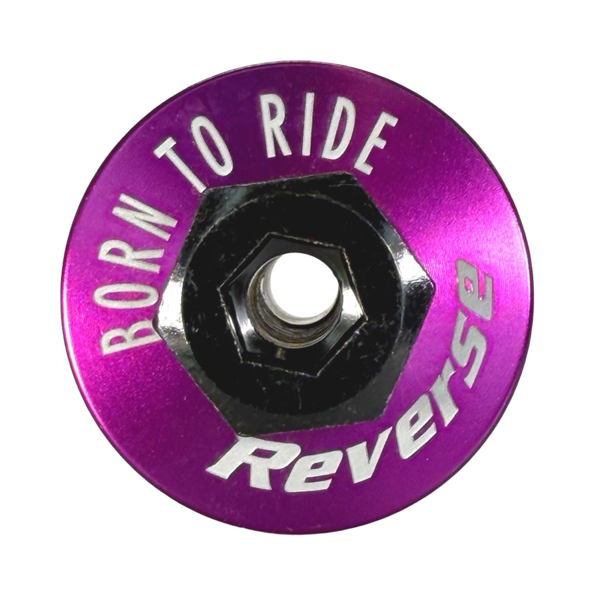 Reverse Fahrradlenker Reverse Alu Dirt Barspin Top Cap Steuersatzkappe M10 Lila