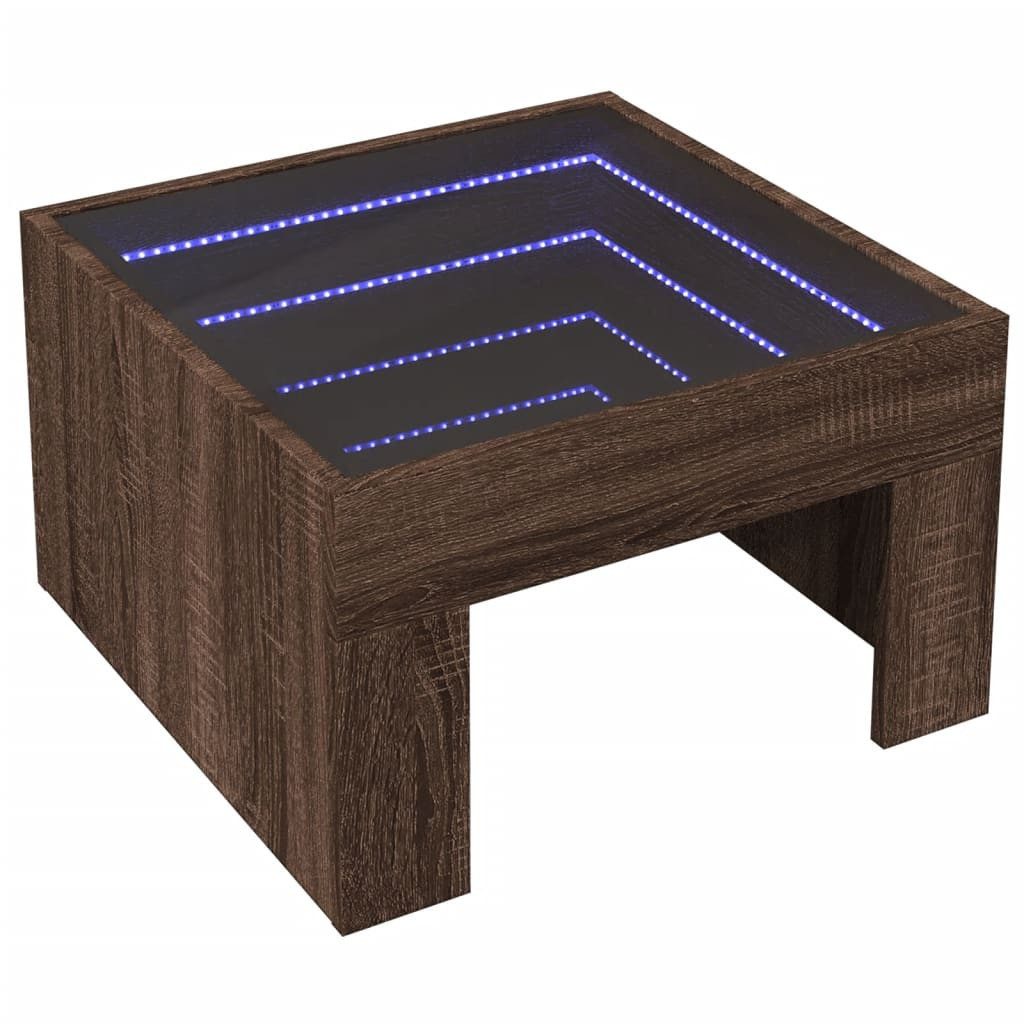 vidaXL Couchtisch Couchtisch mit Infinity-LED Braun günstig online kaufen