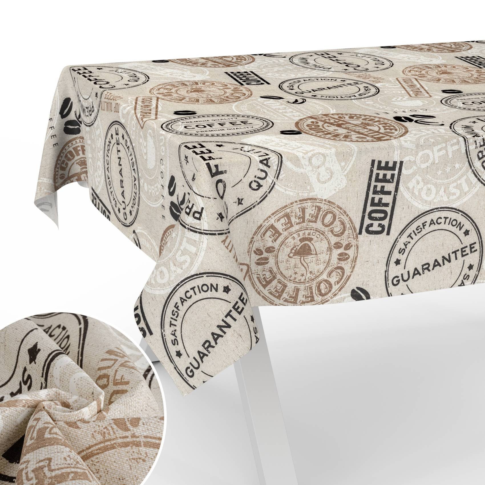 ANRO Tischdecke mit Tee und Kaffee günstig online kaufen