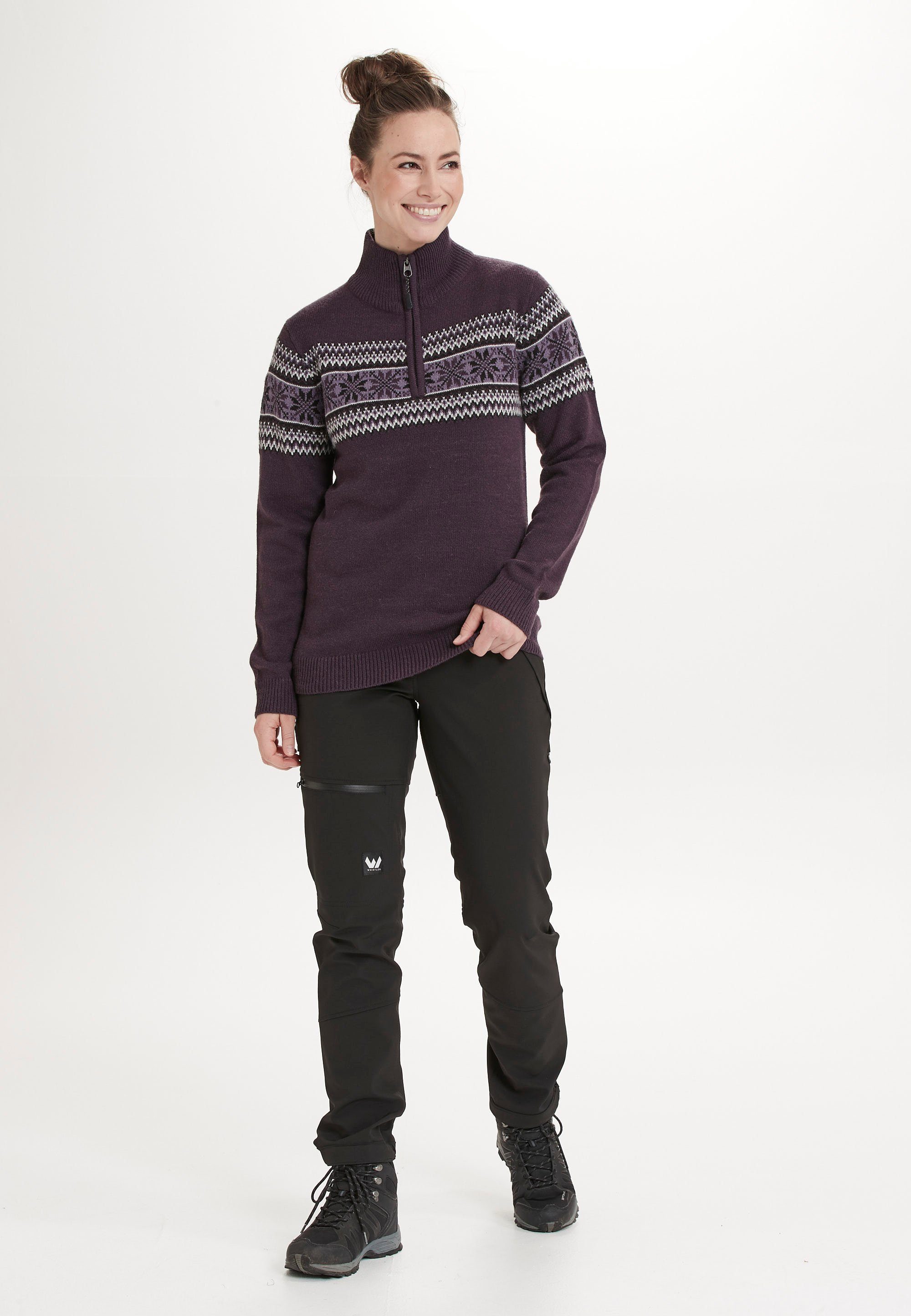 WHISTLER Strickpullover Flash mit tollem Norweger-Muster