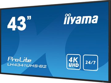 Iiyama iiyama ProLite LH4341UHS 43" 16:9 4K 24/7 IPS Display schwarz LED-Monitor