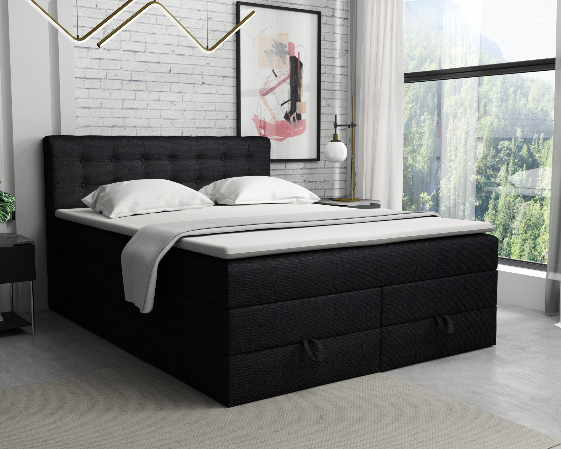 Deine Möbel 24 Boxspringbett VERNO Echtes günstig online kaufen