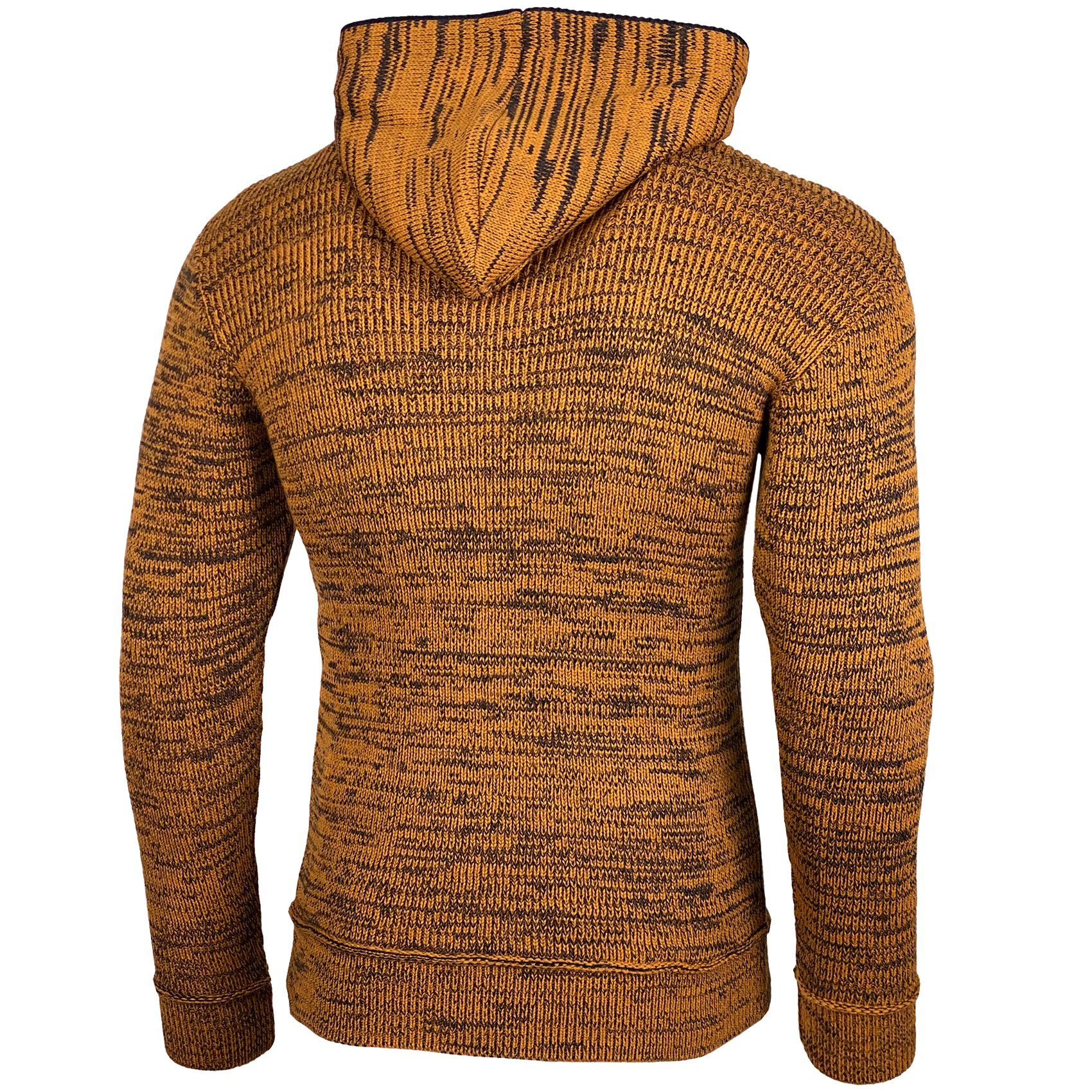 Baxboy Strickpullover Herren Winter Kapuzenpullover Kapuzenjacke mit Reißverschluss 277