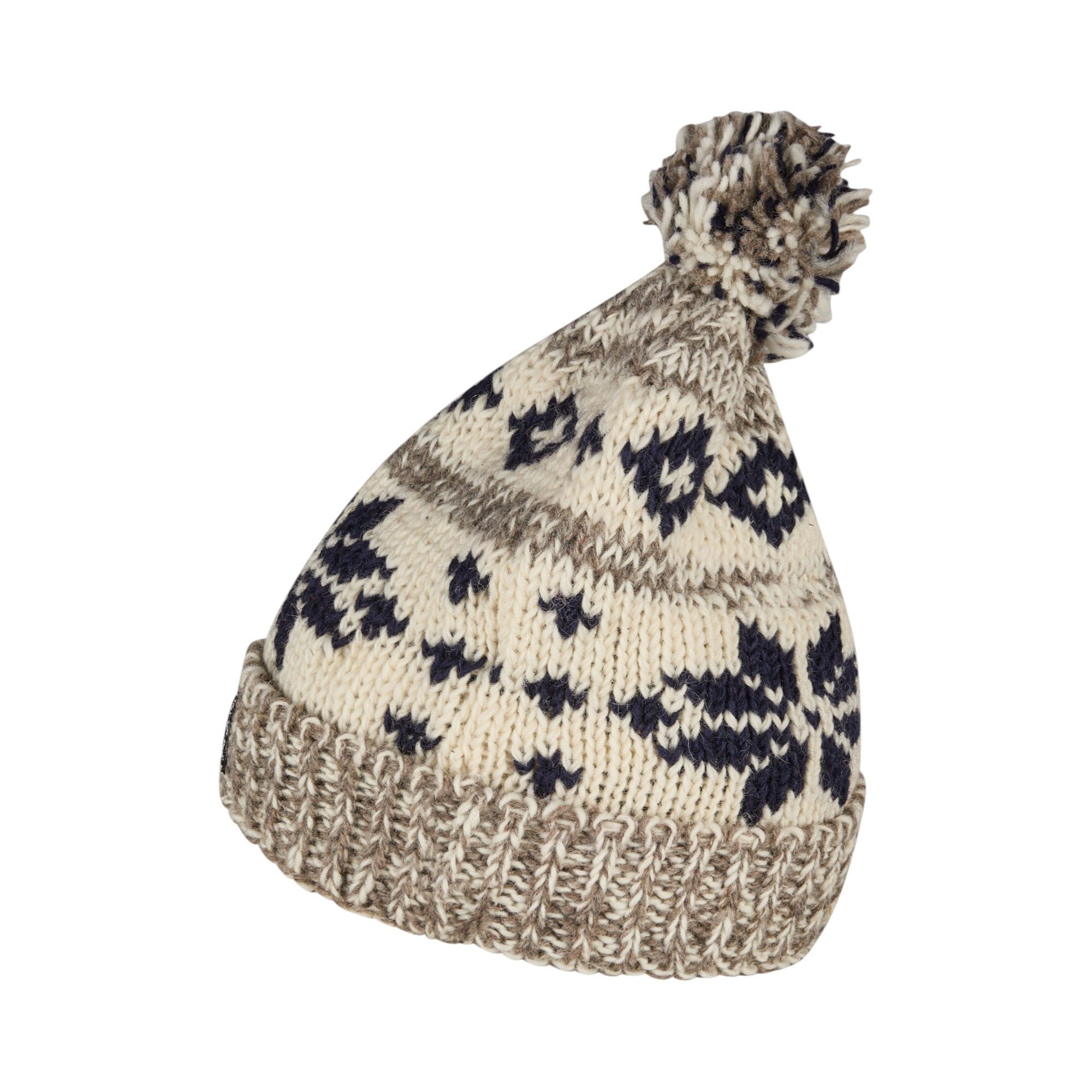 THC Natural Line Strickmütze THC Schafwoll Pudelmütze 609 Norweger grau (1 günstig online kaufen