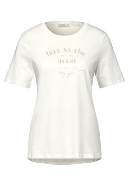Cecil T-Shirt mit Wording auf der Brust