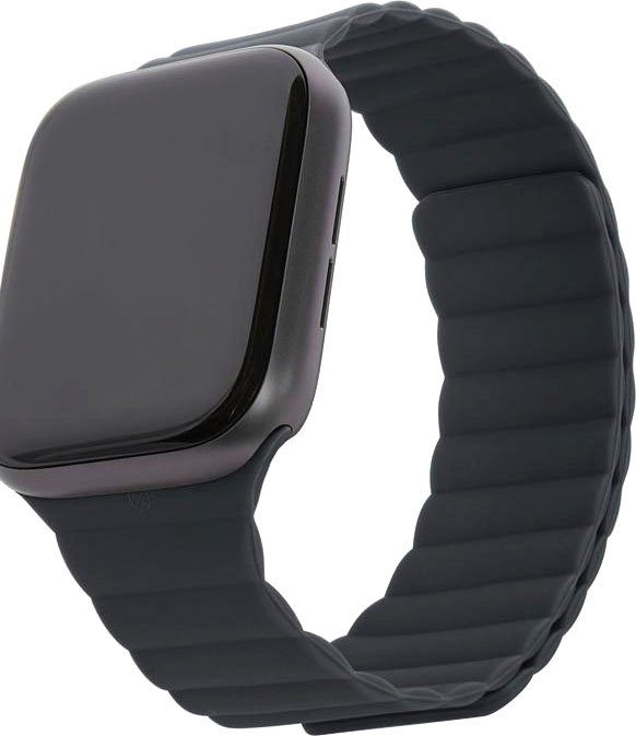 schwarz Lite DECODED Smartwatch-Armband Silikon Magnetic Traction Strap