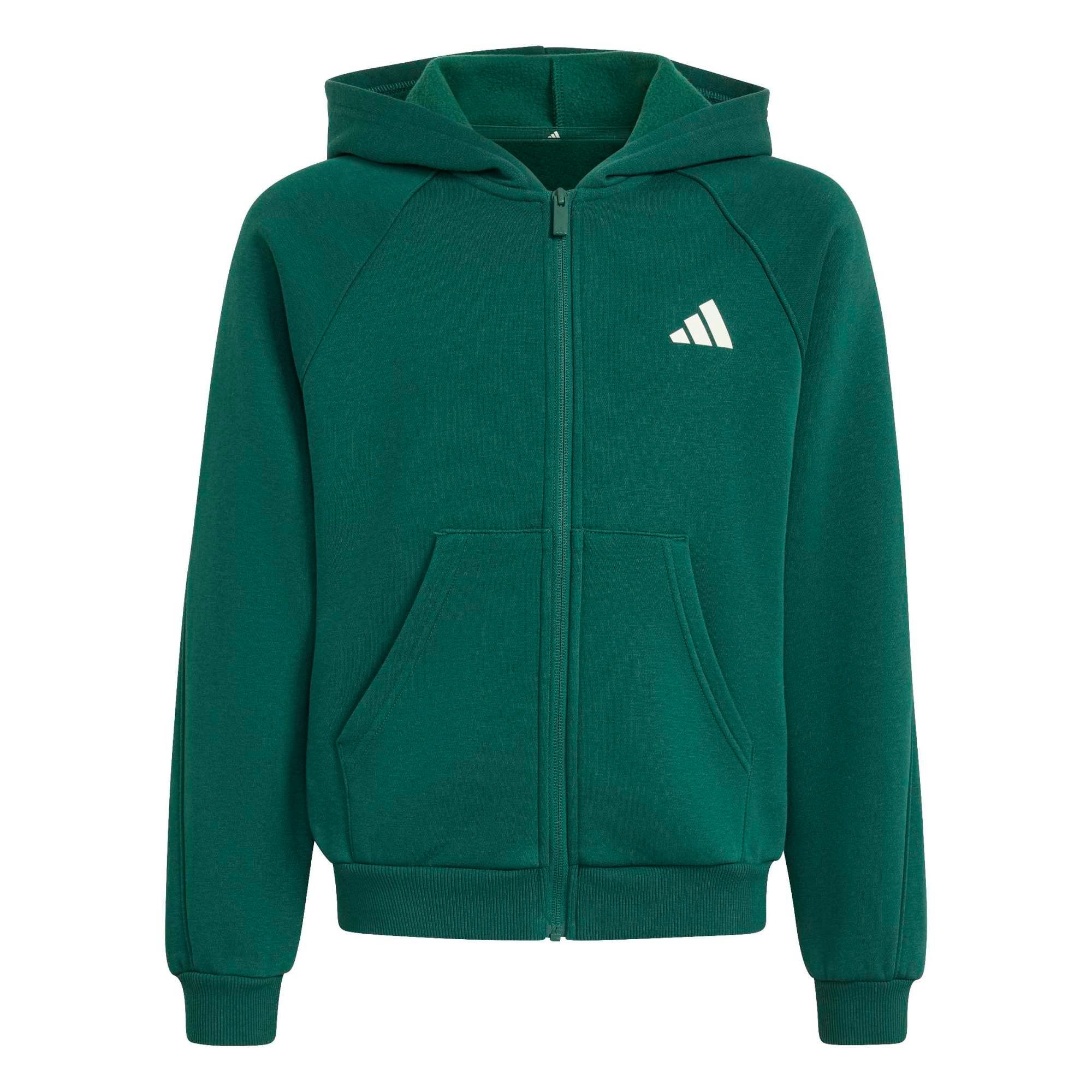adidas Sportswear Sweatshirt J CLGT FZ HD CGREEN/IVORY