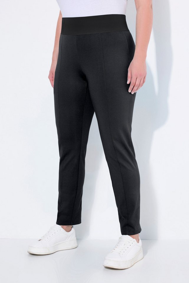 Ulla Popken Funktionshose Hose Sienna schmales Bein Elastikbund