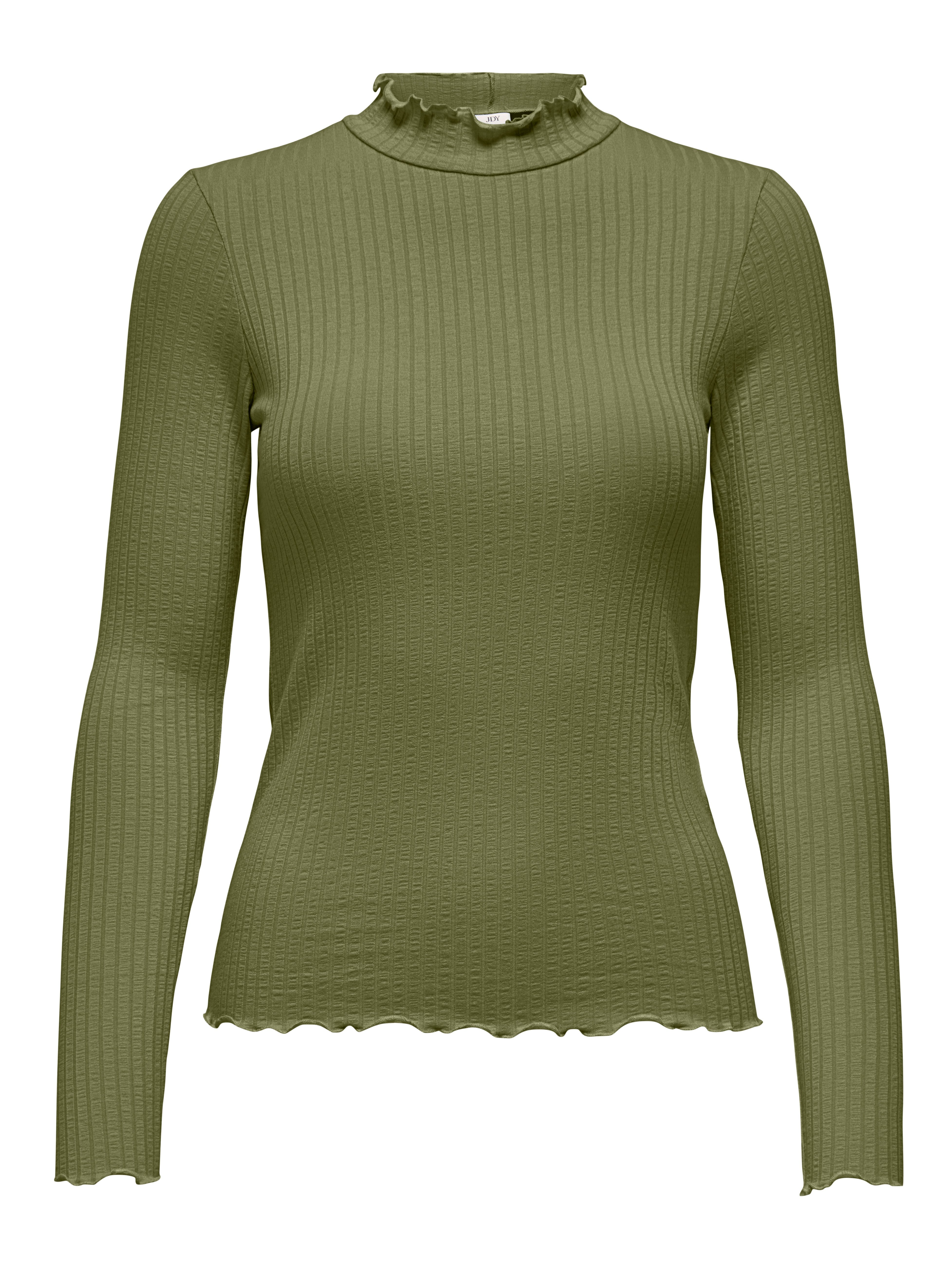JDY Langarmbluse JDYFRANSISKA L/S HIGHNECK TOP JRS NOOS Viskosemischung, slim fit