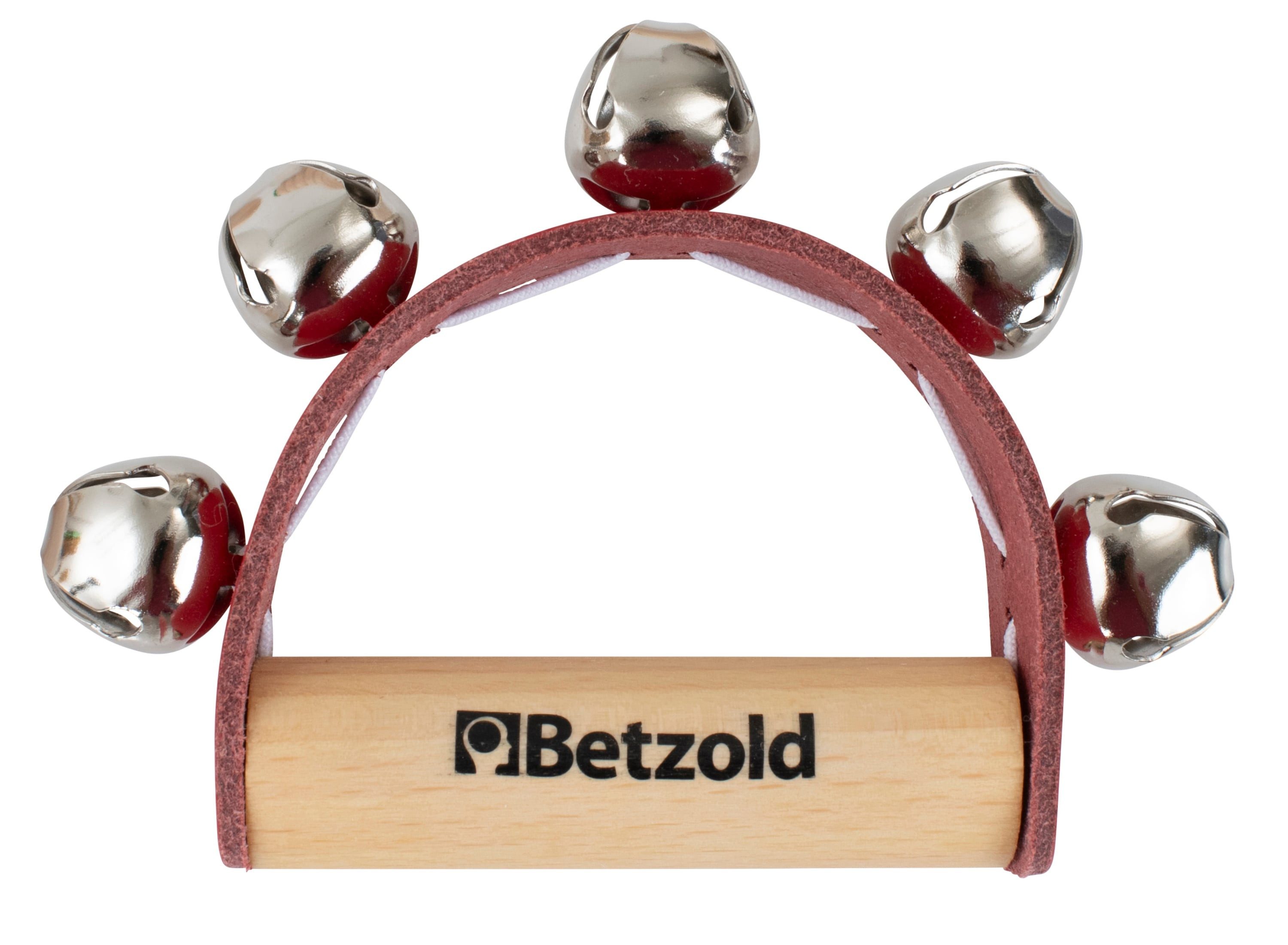 Betzold Schellenkranz Holz-Schellenkranz – Rhythmikinstrument mit 5 Glöckchen