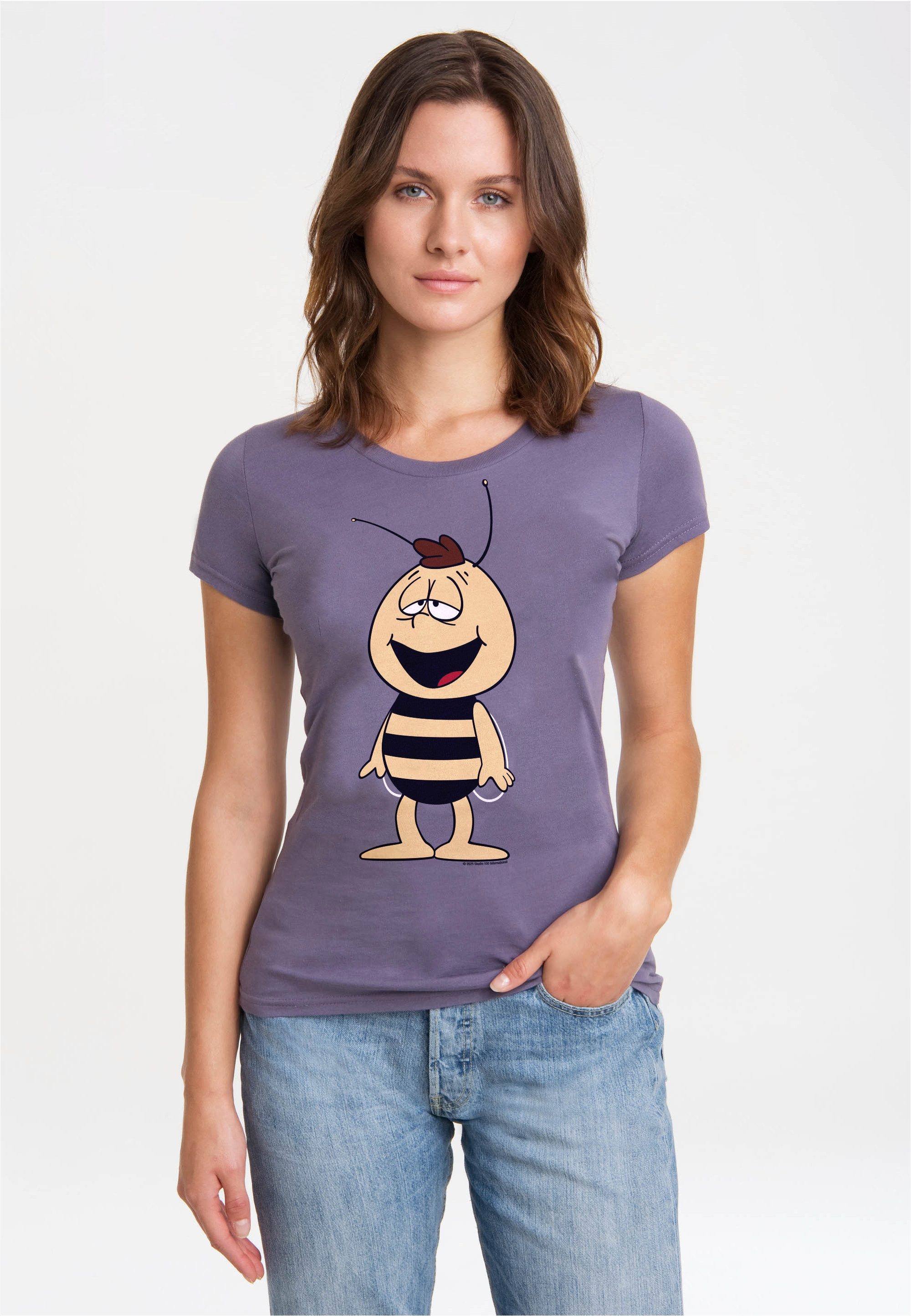 LOGOSHIRT T-Shirt Die Biene Maja - Willi mit coolem Print