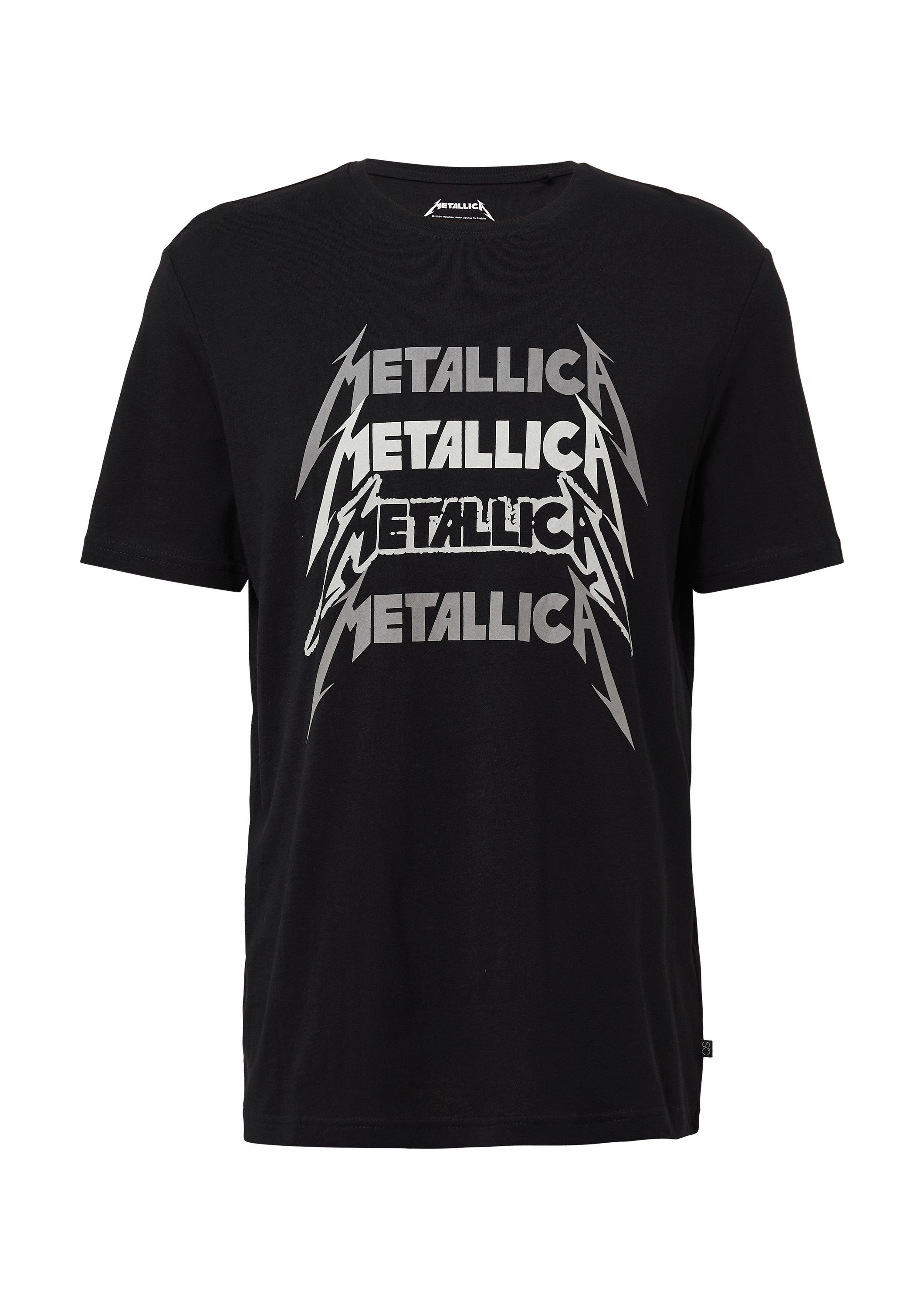 QS Kurzarmshirt T-Shirt Metallica® Band-Shirt mit Wascheffekt günstig online kaufen