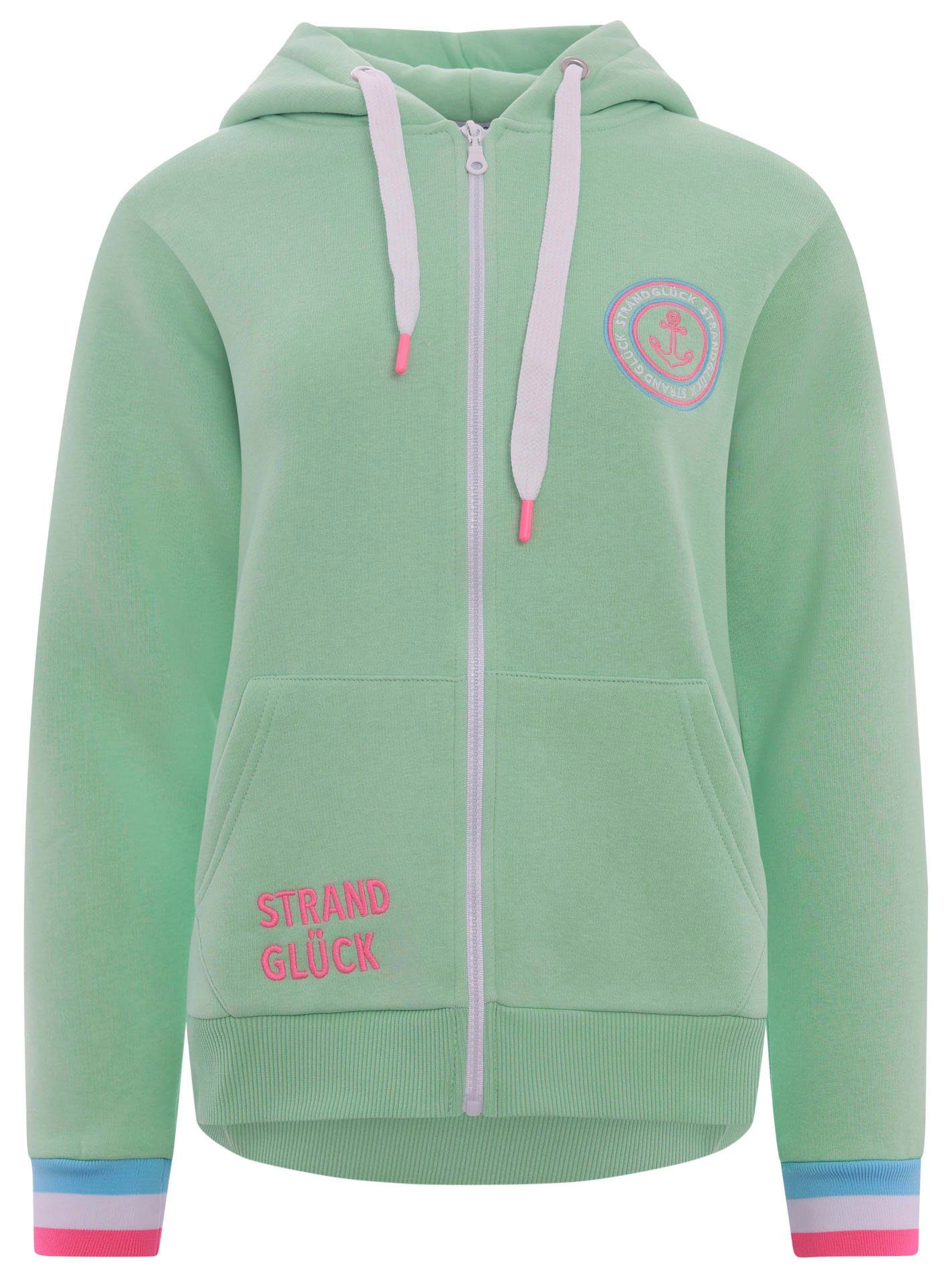 Zwillingsherz Kapuzensweatjacke Regular-Fit, Kapuze, Langarm, Reißverschlus günstig online kaufen
