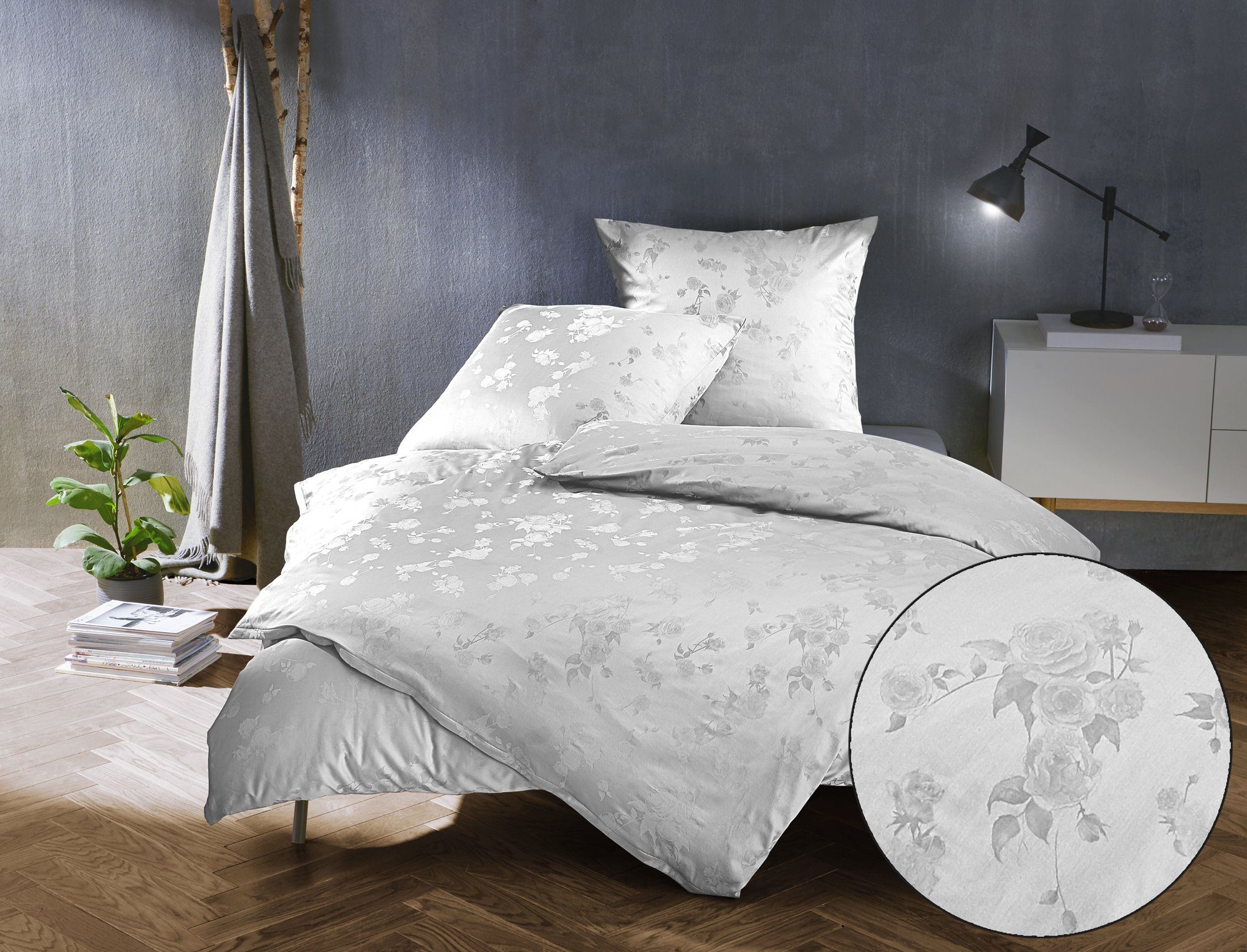BETTWAESCHE-MIT-STIL Bettwäsche Mako Satin Jacquard Damast günstig online kaufen