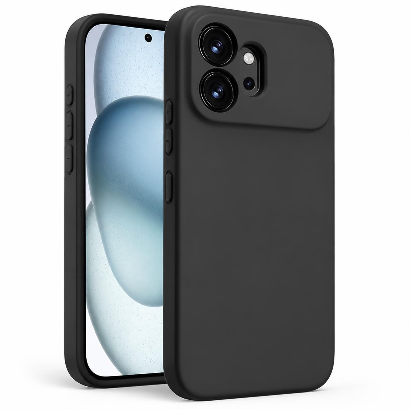 CoolGadget Handyhülle Black Series Handy Hülle für Honor 600 6,57 Zoll, Edle Silikon Schlicht Robust Schutzhülle für Honor 600 Hülle