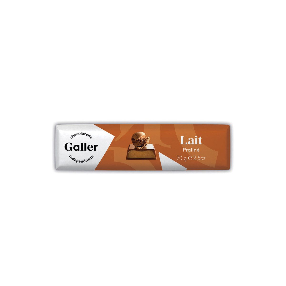 Galler Schokolade Schokoladenriegel Galler Milk Praliné, 70 g