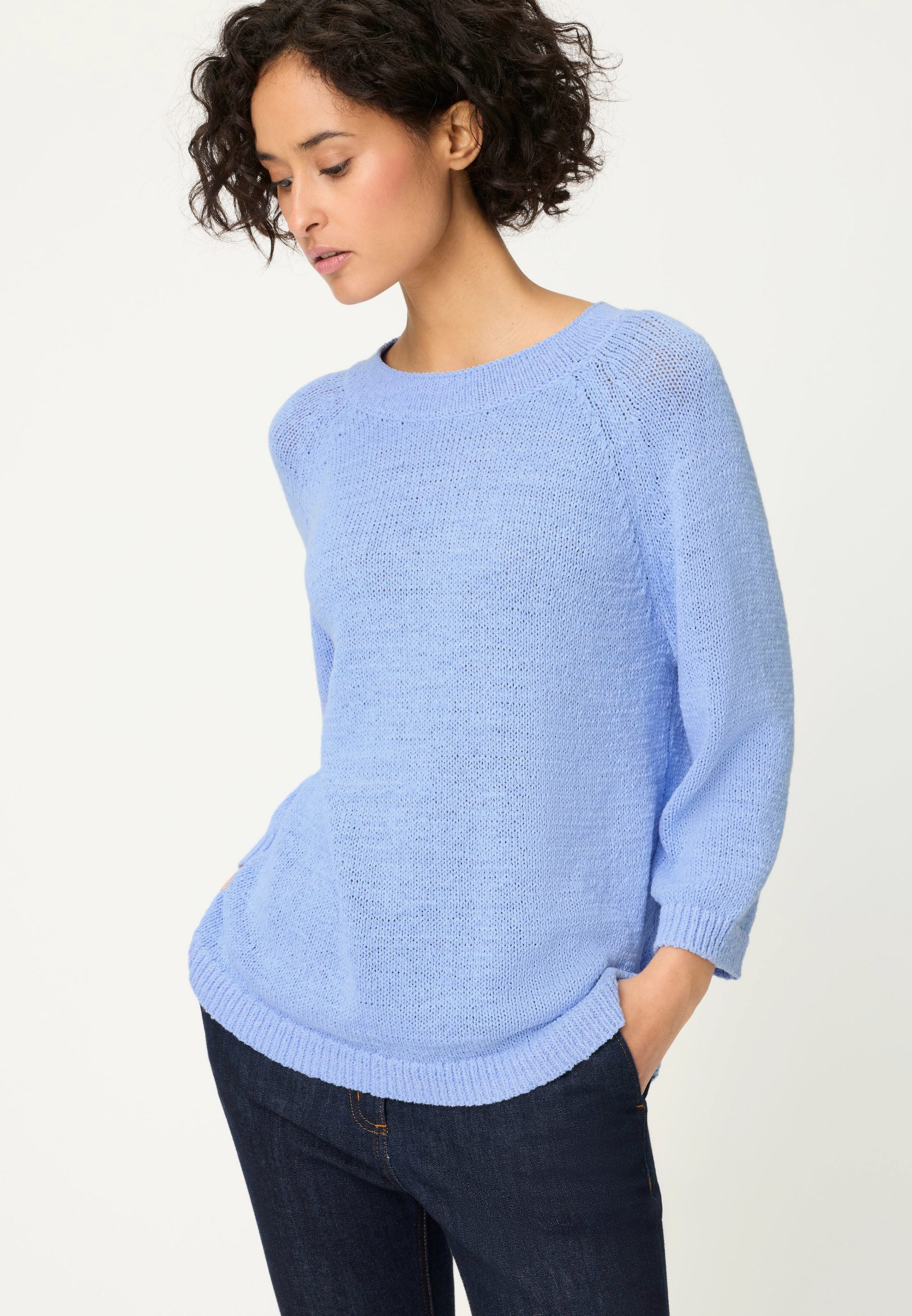 Olsen Strickpullover mit 3/4-Ärmeln