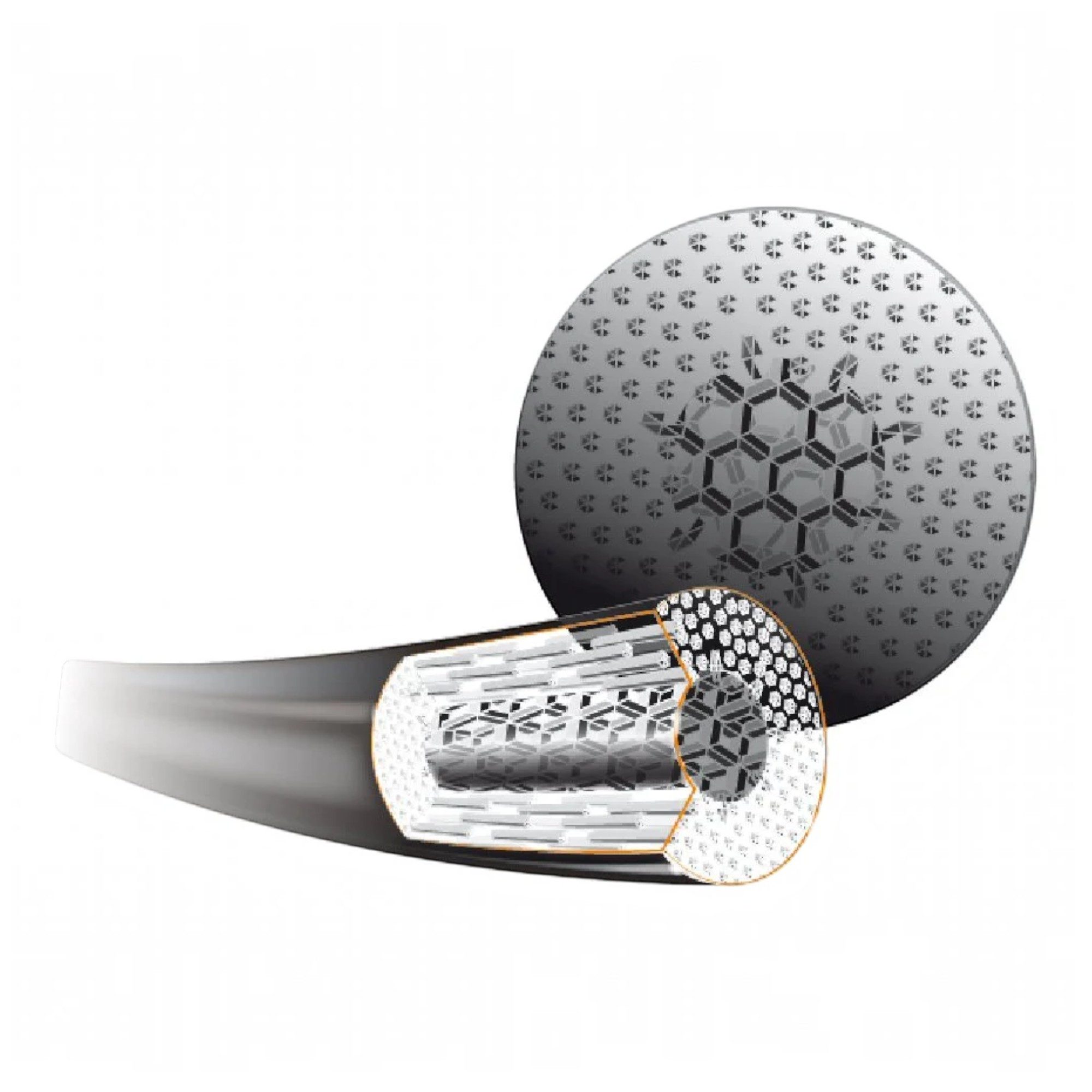 Head Tennissaite Hawk Touch (Haltbarkeit+Kontrolle) Tequila Sunrise 200m Rolle, Saitendicke: 1.25