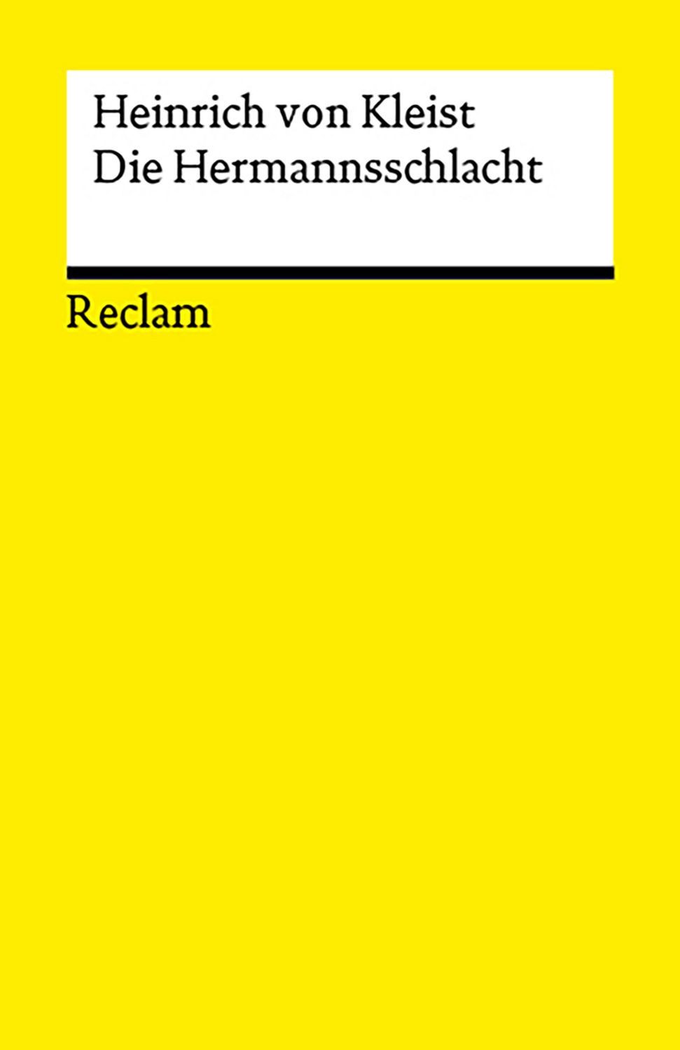 Die Hermannsschlacht / Heinrich Kleist