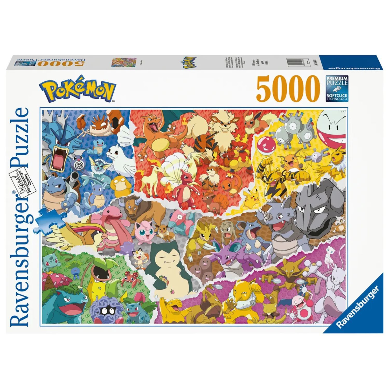 Ravensburger Puzzle Erwachsenenpuzzle 5000 Teile - Pokémon - Allstars, 5000 Puzzleteile