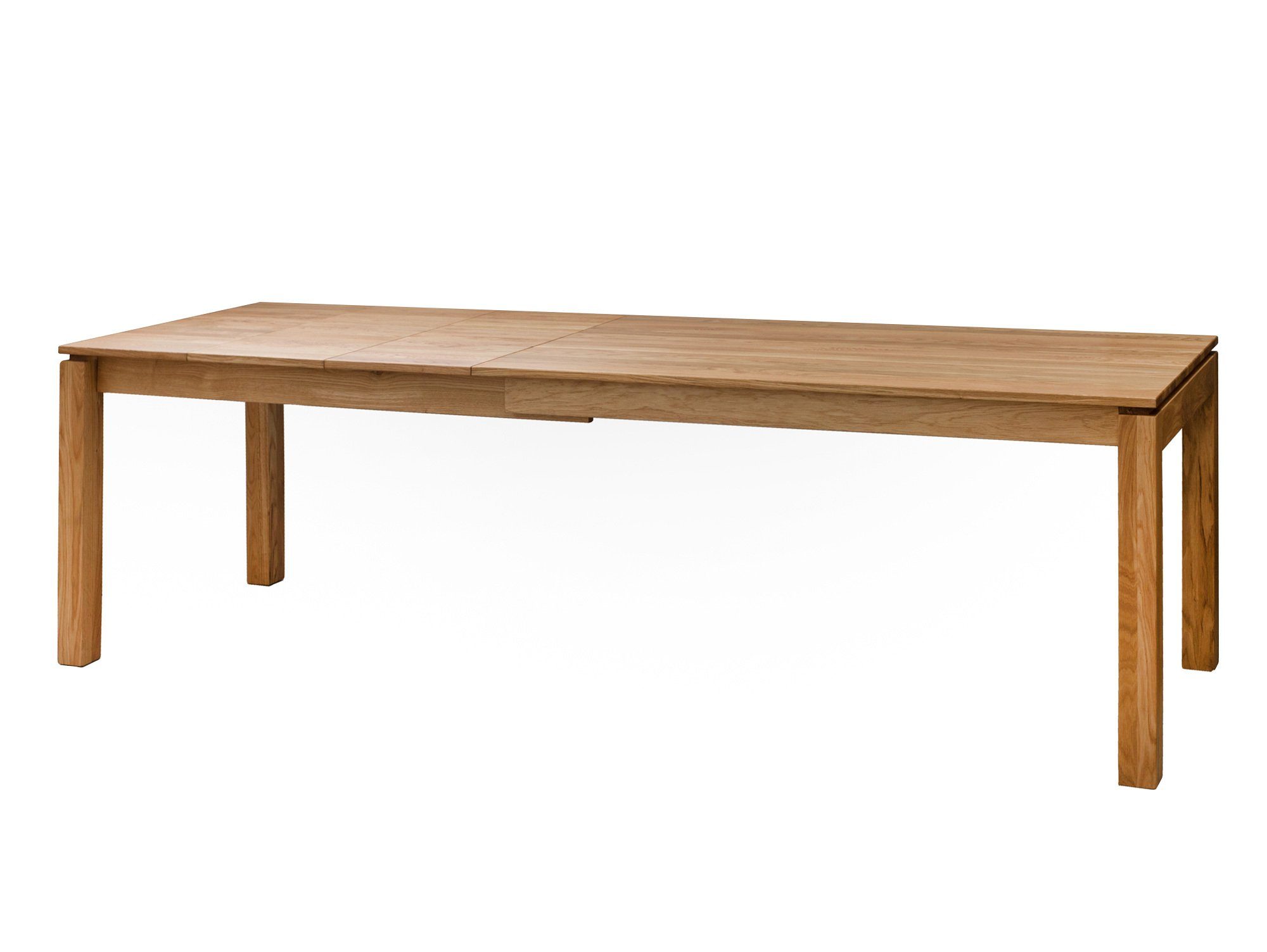 Esstisch Massivholz, / Moebel-Eins Ausziehtisch, - Esstisch, 280x90 KARADO cm XL Material 160x90 Eiche,