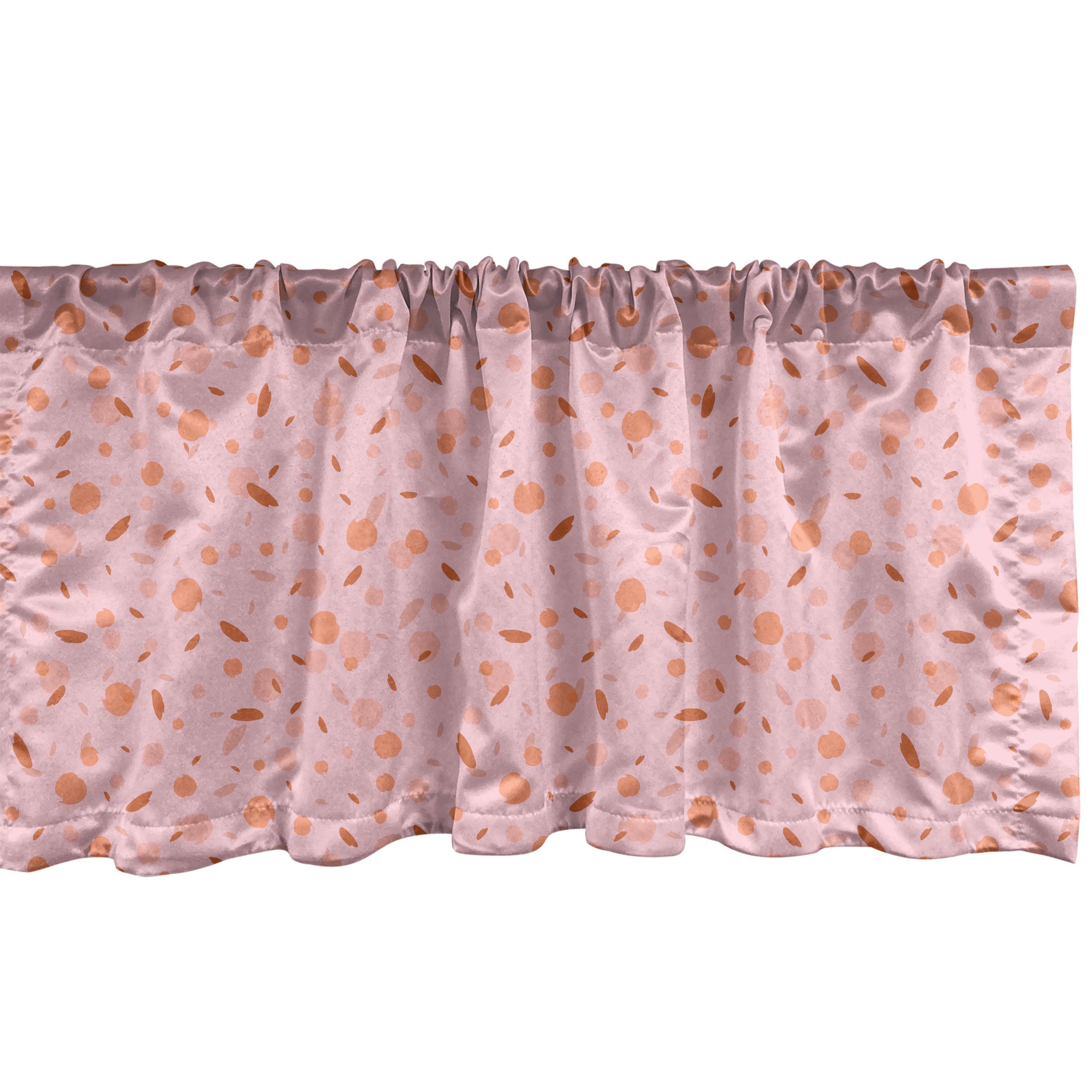 Scheibengardine Vorhang Volant für Küche Schlafzimmer Dekor mit Stangentasche, Abakuhaus, Microfaser, Abstrakt Stains Spots und Blots