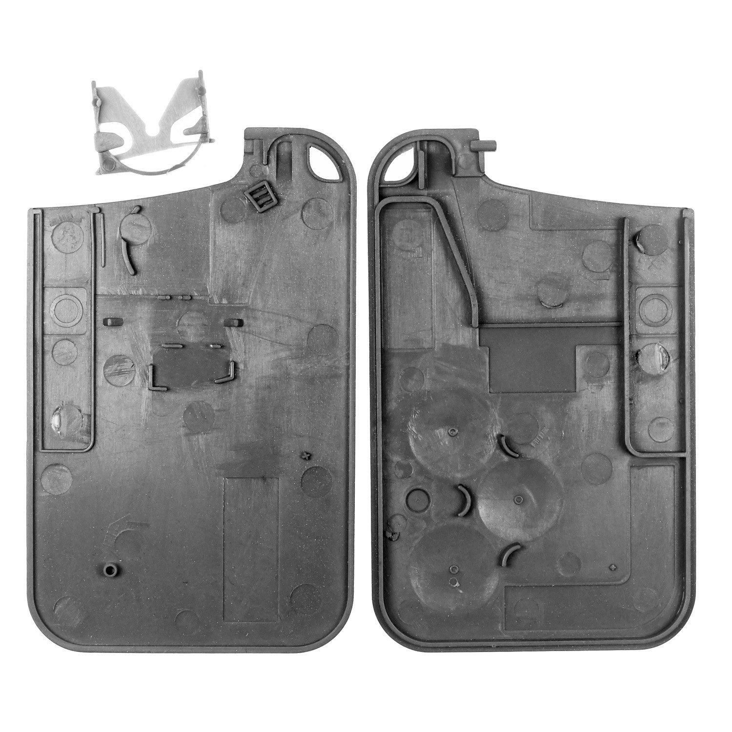 mt-key Auto Schlüssel Keycard 3 Tasten + 2X Mikrotaster + 1x passende CR1620 Knopfzelle, CR1620 (3 V), für Renault Laguna II Espace IV Vel Satis Funk Fernbedienung