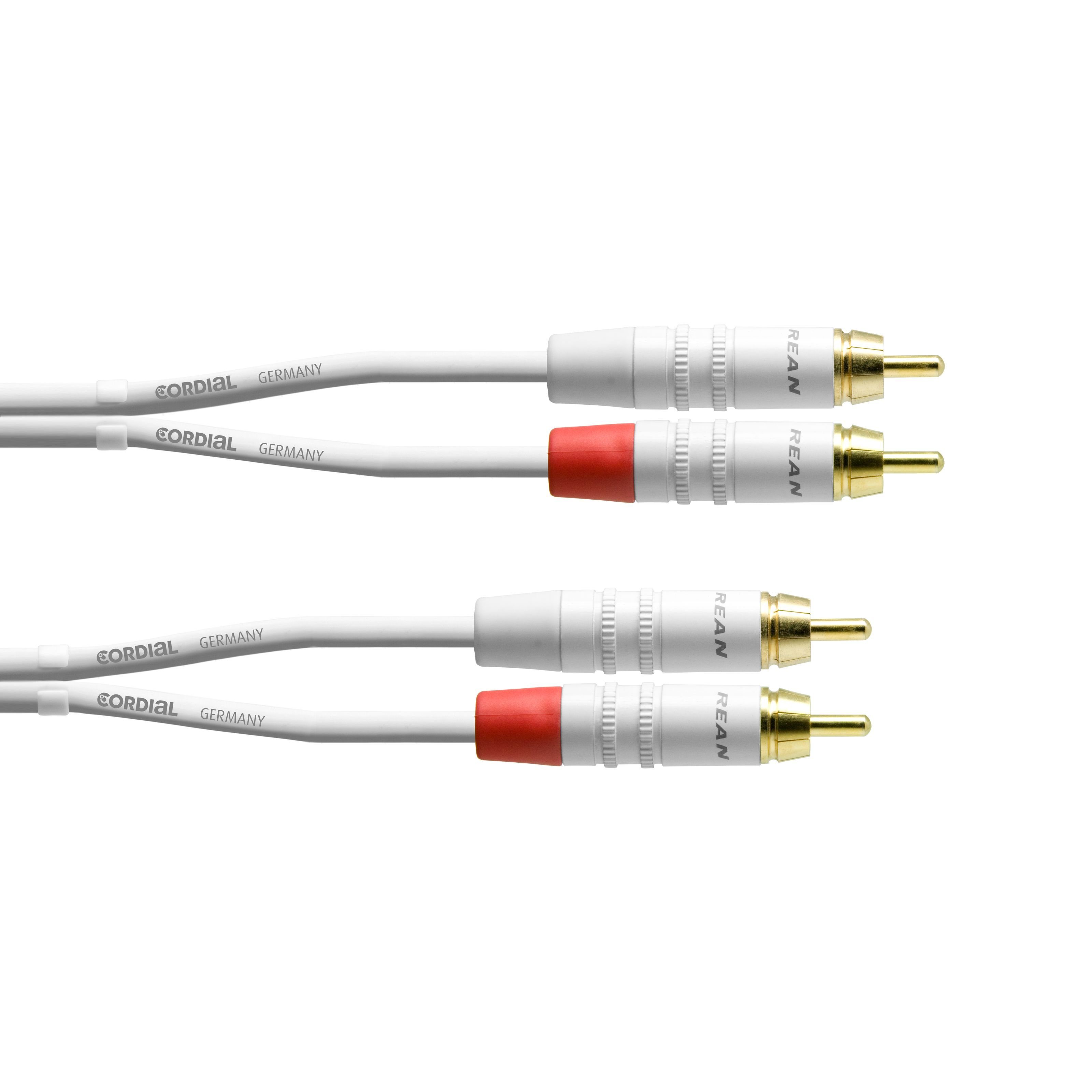 Cordial Audio-Kabel, CFU 0.9 CC-SNOW Cinchkabel 0,9 m - Audiokabel