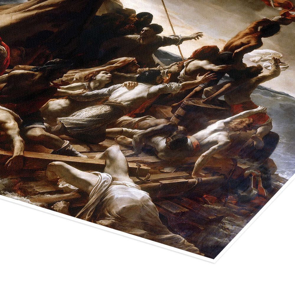 Posterlounge Wandbild Das Floß der Medusa, Theodore Gericault, erhältlich als Poster, Leinwandbild, Wandsticker oder Acrylglasbild