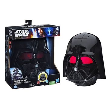 Hasbro Verkleidungsmaske Darth Vader mit Stimmenverzerrer, Komm auf die dunkle Seite mit nur einem Knopfdruck!