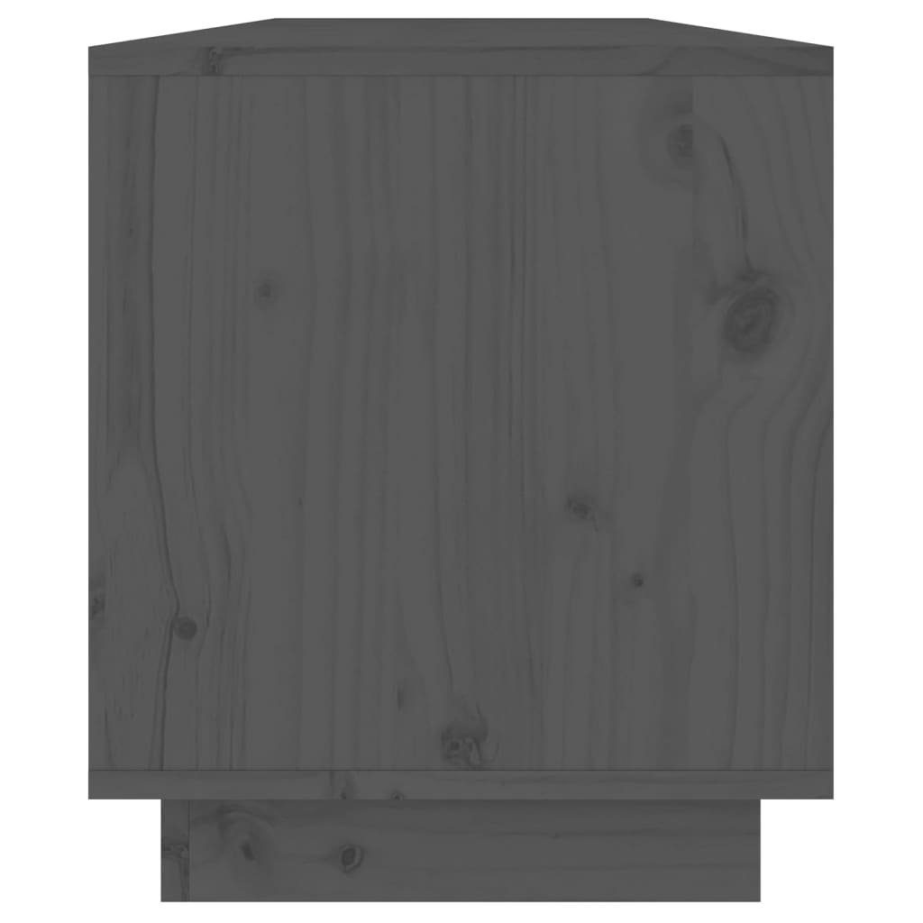 Massivholz 110,5x34x40 Kiefer furnicato Grau cm TV-Schrank