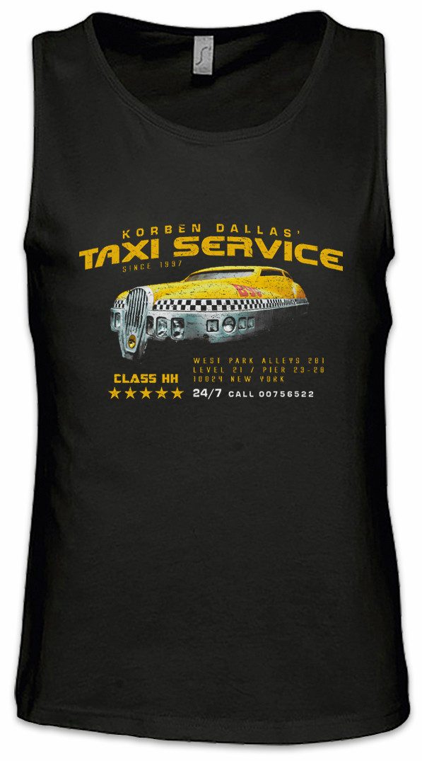 Tanktop Korben Dallas Taxi Service Ärmelloses T-Shirt Das fünfte The Fifth