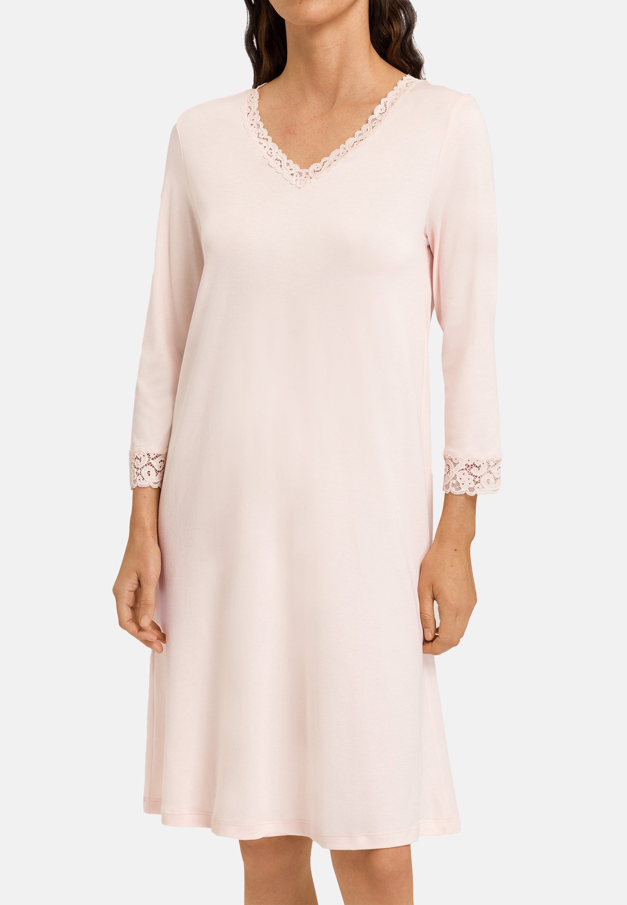 Hanro Nachthemd Moments (1-tlg) Nachthemd - Baumwolle - 100 cm lang mit lan günstig online kaufen