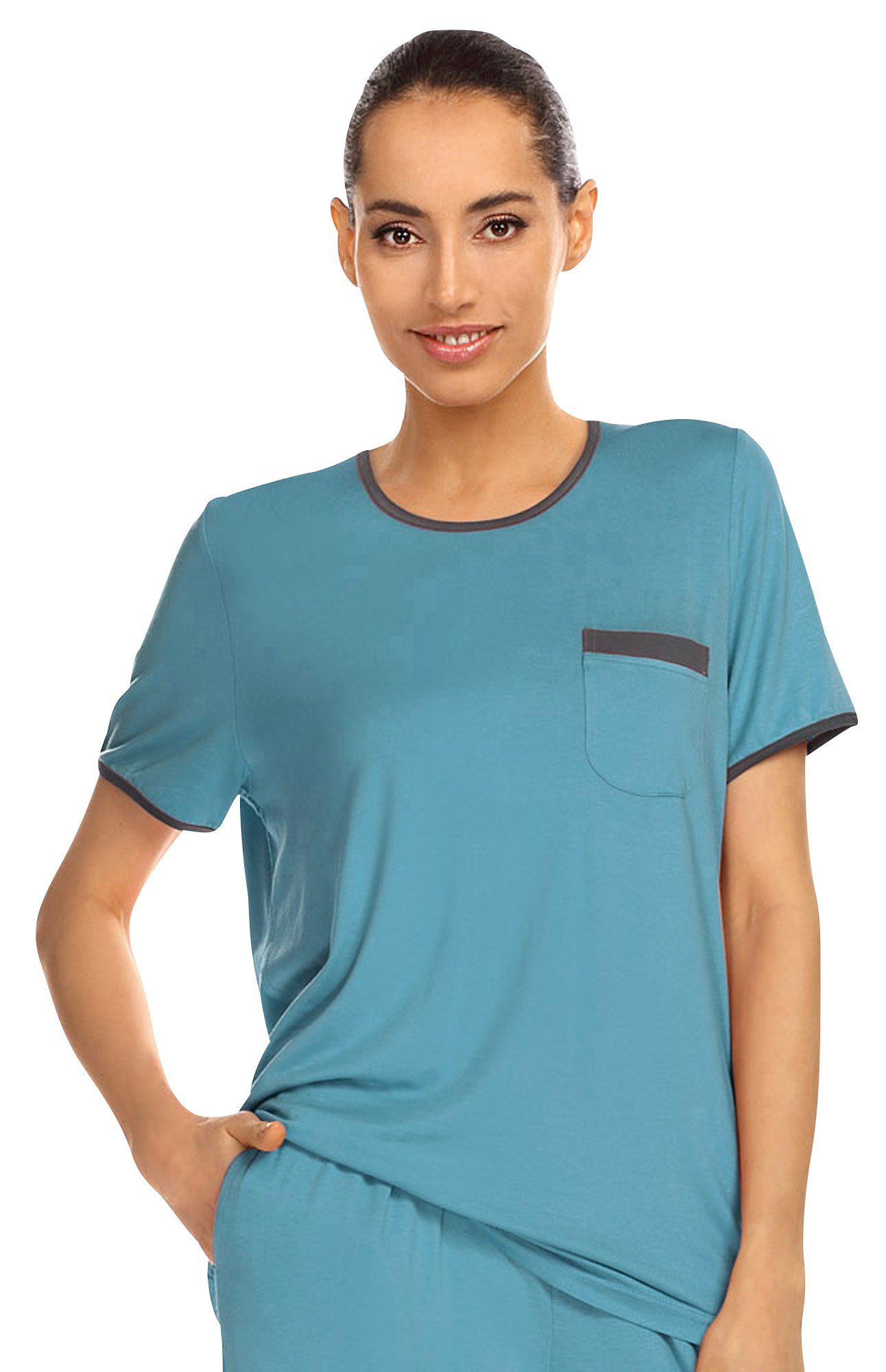 Ascafa Sweatshirt Damen-T-Shirt Single-Jersey Uni