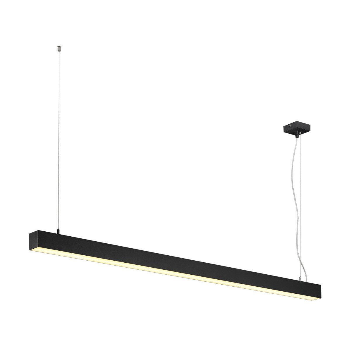 SLV Pendelleuchte LED Pendelleuchte Q-Line Dali Single in Schwarz 47W 3700lm, LED
