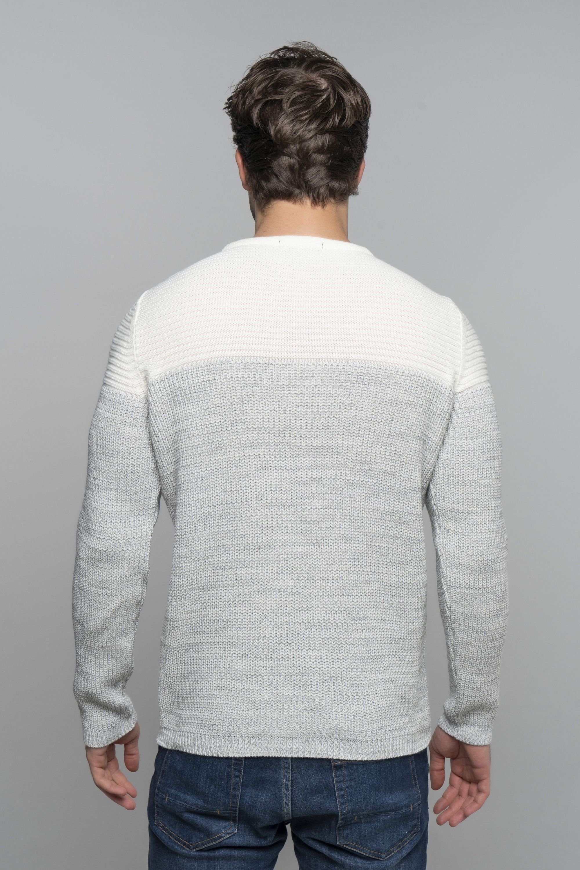 CARISMA Rundhalspullover mit Logopatch