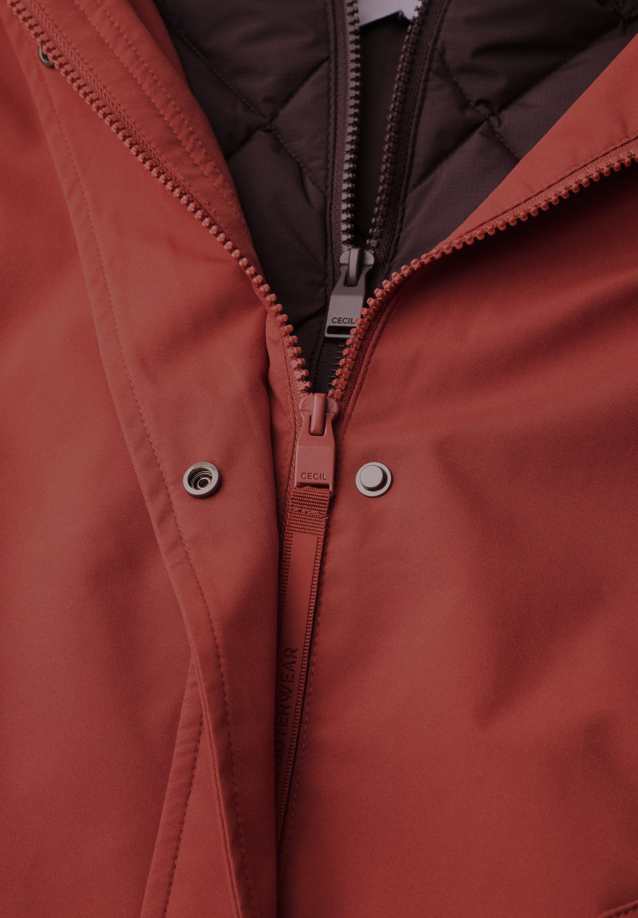 CECIL Blouson 2-in-1 Jacke mit Steppwesten-Inlay / Kapuze – Bild 2 von 5
