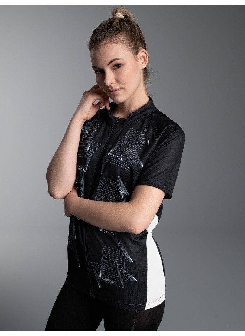 Trigema Radtrikot TRIGEMA Fahrradjacke mit abstraktem Design