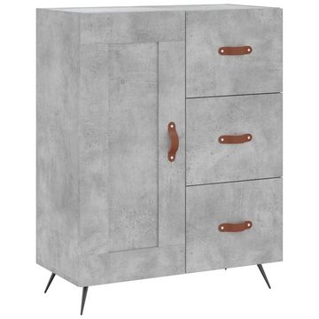 furnicato Sideboard Highboard Betongrau 69,5x34x180 cm Holzwerkstoff