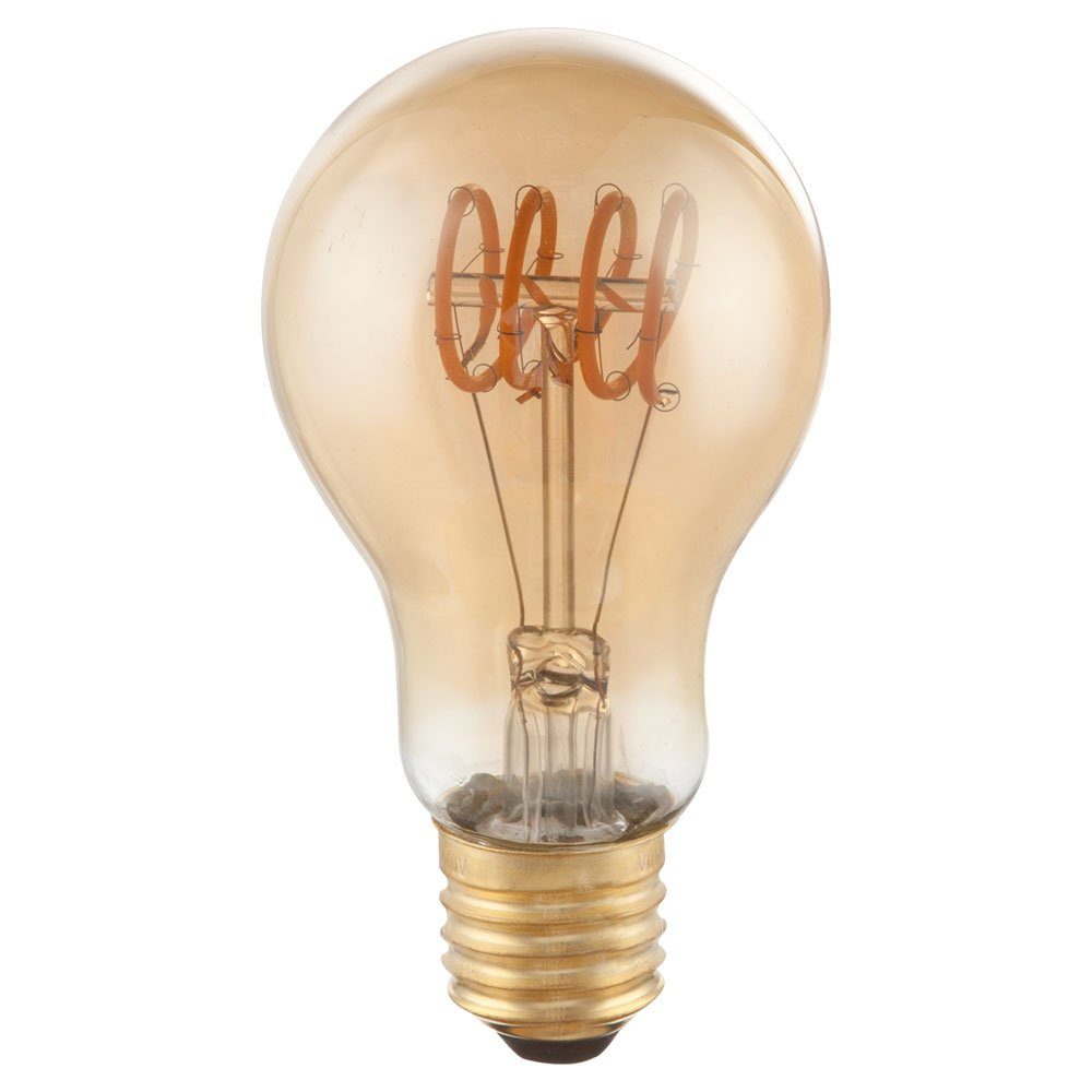E27 Globo LED-Leuchtmittel, Glas Lampe 4 LED 200lm VINTAGE amber Watt Edison Leuchtmittel