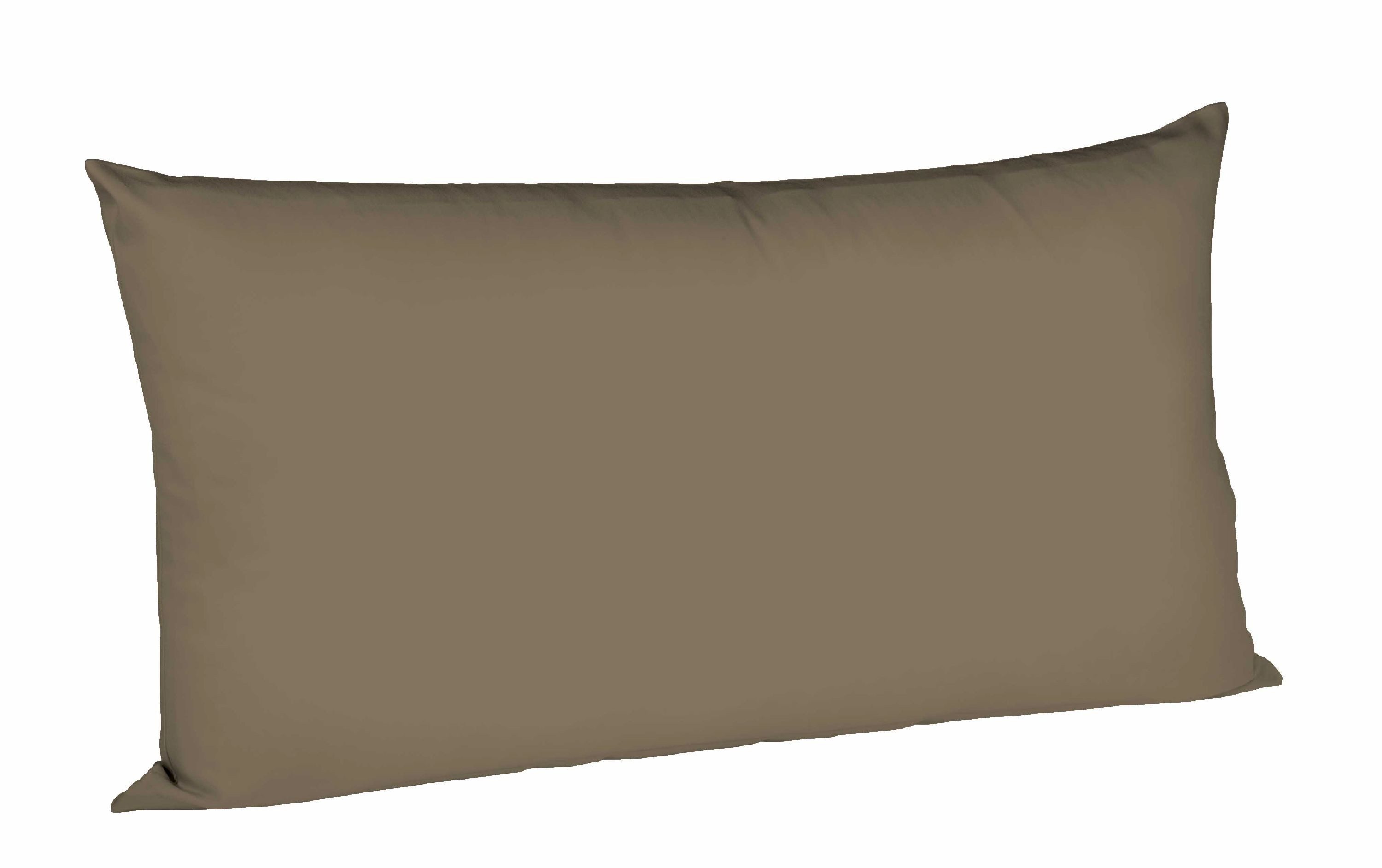 Wohndecke fleuresse Kissenhülle COLOURS Satin BH 80x40 cm braun, fleuresse