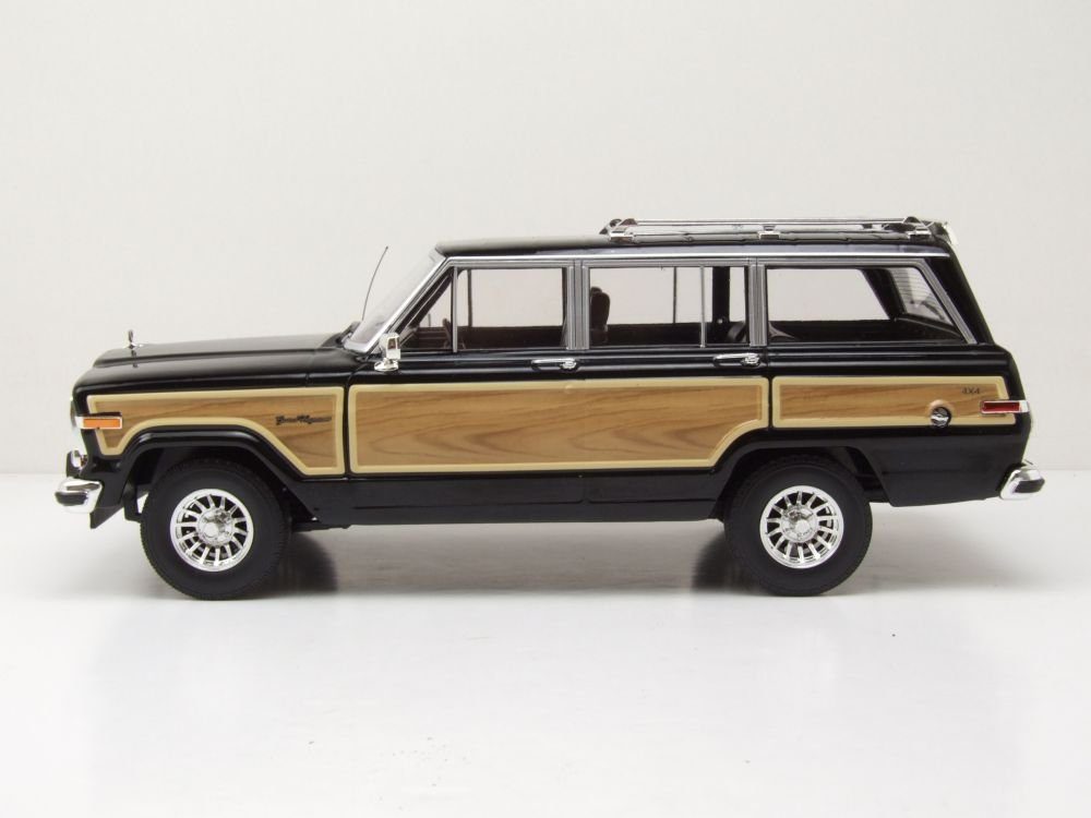 KK Scale Modellauto Jeep Grand Wagoneer 1989 schwarz, Maßstab 1:18