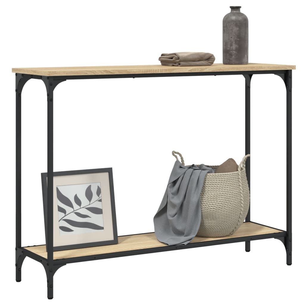 vidaXL Beistelltisch Konsolentisch Sonoma-Eiche 101x30,5x75 cm günstig online kaufen