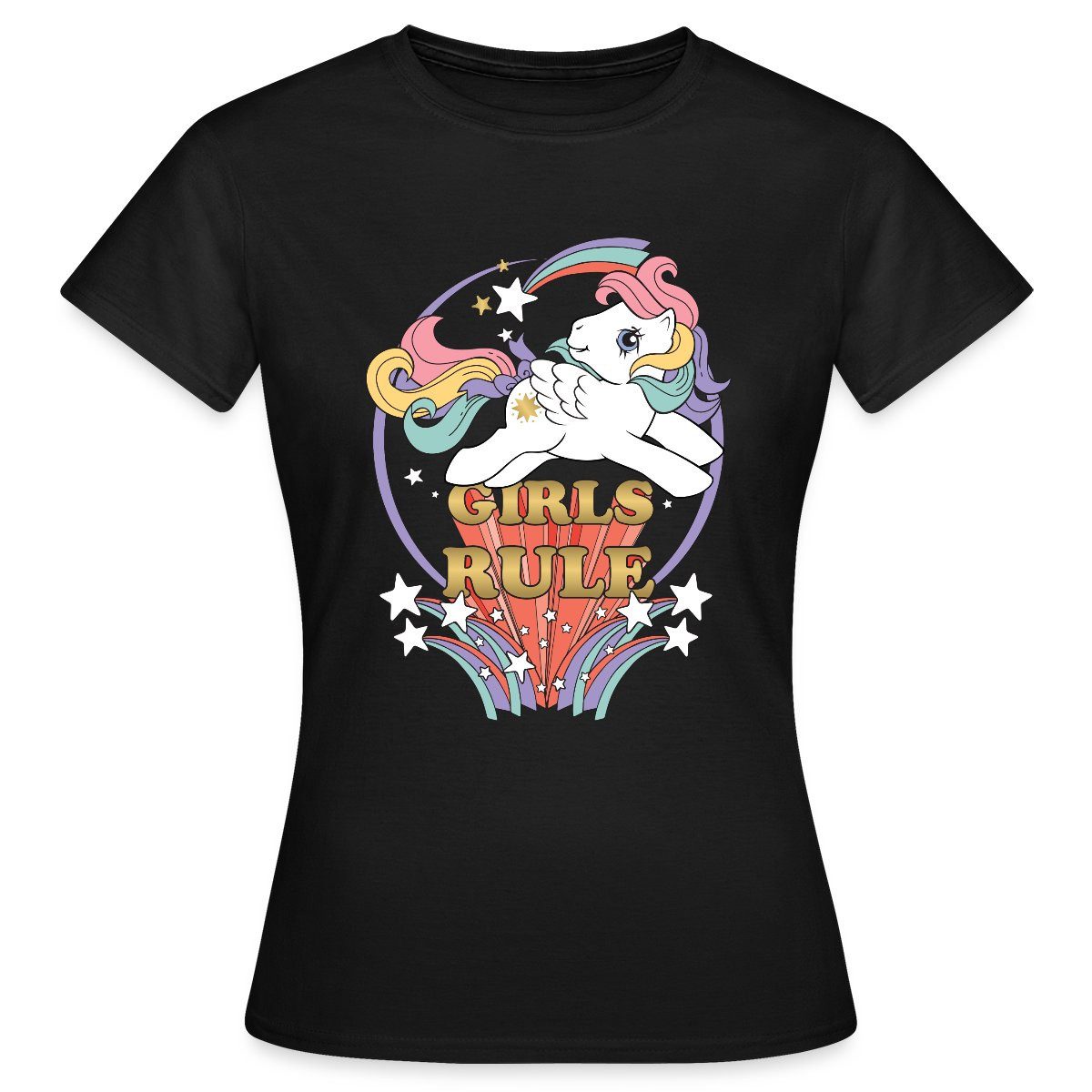 T-Shirt My little Pony Retro Girls Rule 80er Frauen T-Shirt