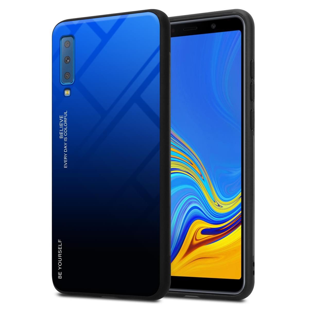 Cadorabo Handyhülle für Samsung Galaxy A7 2018 Hülle Samsung Galaxy A7 2018, Robustes Hard Case - Handy Schutzhülle - Hülle - Back Cover Bumper