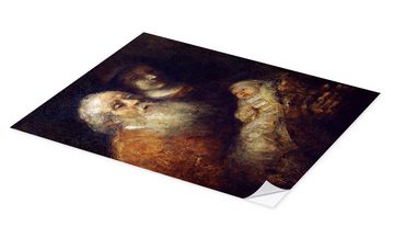 Posterlounge Wandfolie Rembrandt van Rijn, Simeon mit Jesusknabe, Malerei
