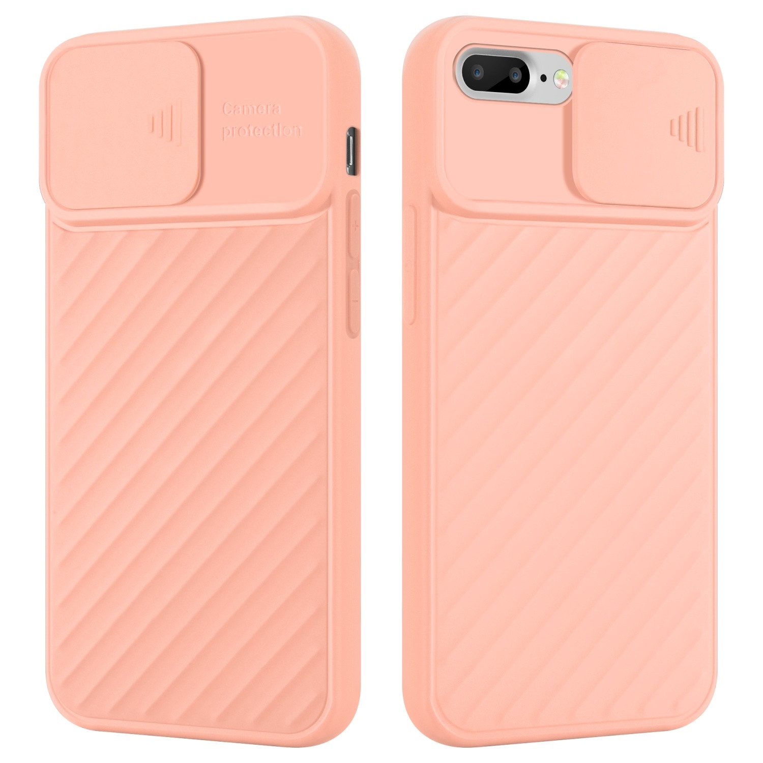 Cadorabo Handyhülle für iPhone 7 PLUS / 7S PLUS / 8 PLUS Hülle Apple iPhone 7 PLUS / 7S PLUS / 8 PLUS, Hülle - Schutzhülle aus flexiblem TPU Silikon und mit Kameraschutz