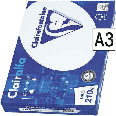 CLAIREFONTAINE Druckerpapier 2800, Format DIN A3, 210 g/m², 250 Blatt
