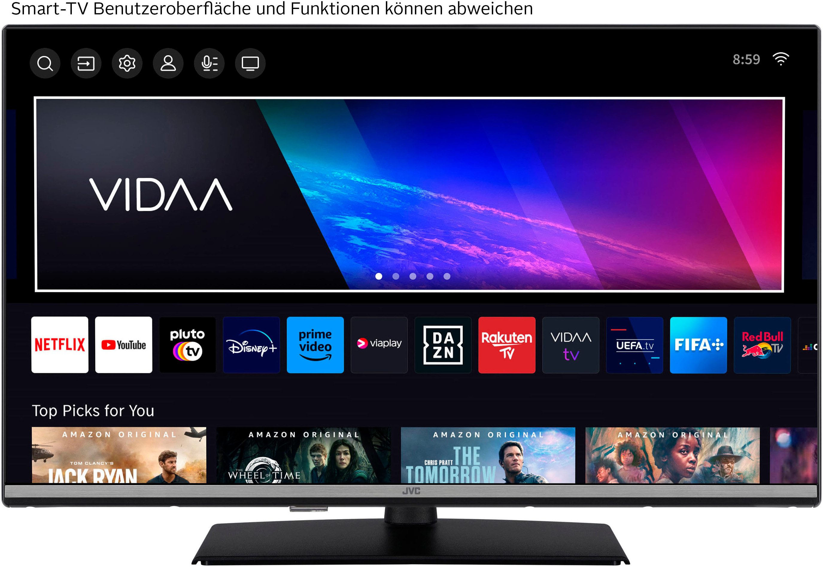 JVC LT-32VDF5455 DLED-Fernseher (80 cm/32 Zoll, schwarz ! RABATT: 10.72%